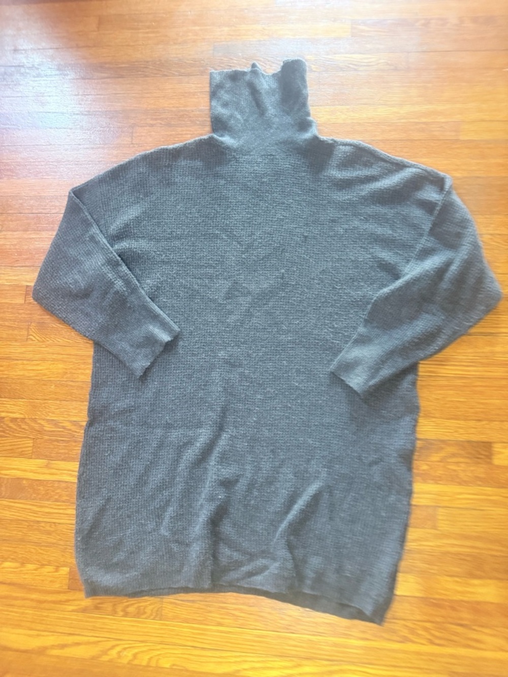 Aerie Turtleneck Knit Sweater Dress – Charcoal